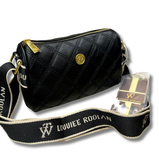 Top Quality Black Quilted Leather Crossbody Bag