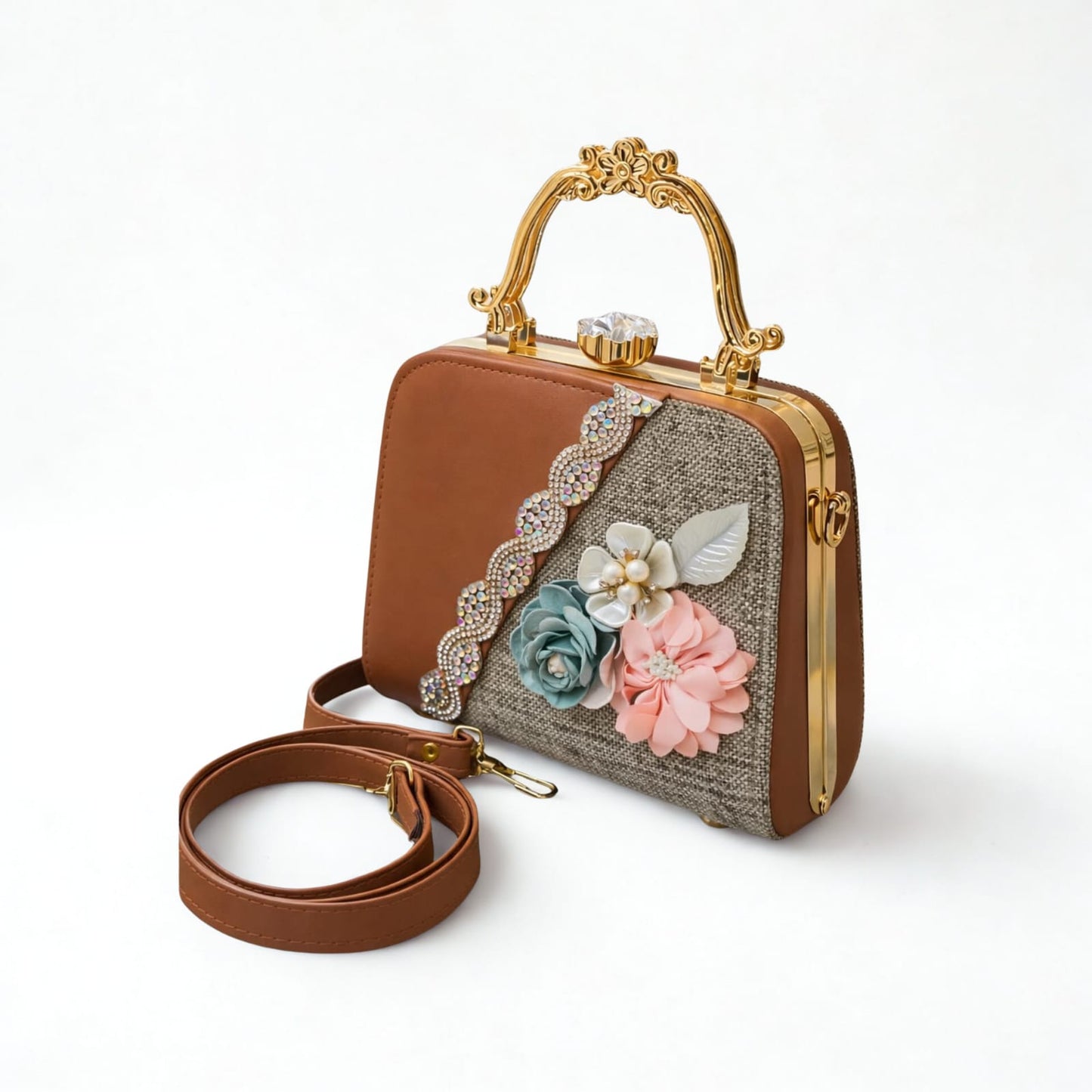 Flower Frame CrossBody/Clutch
