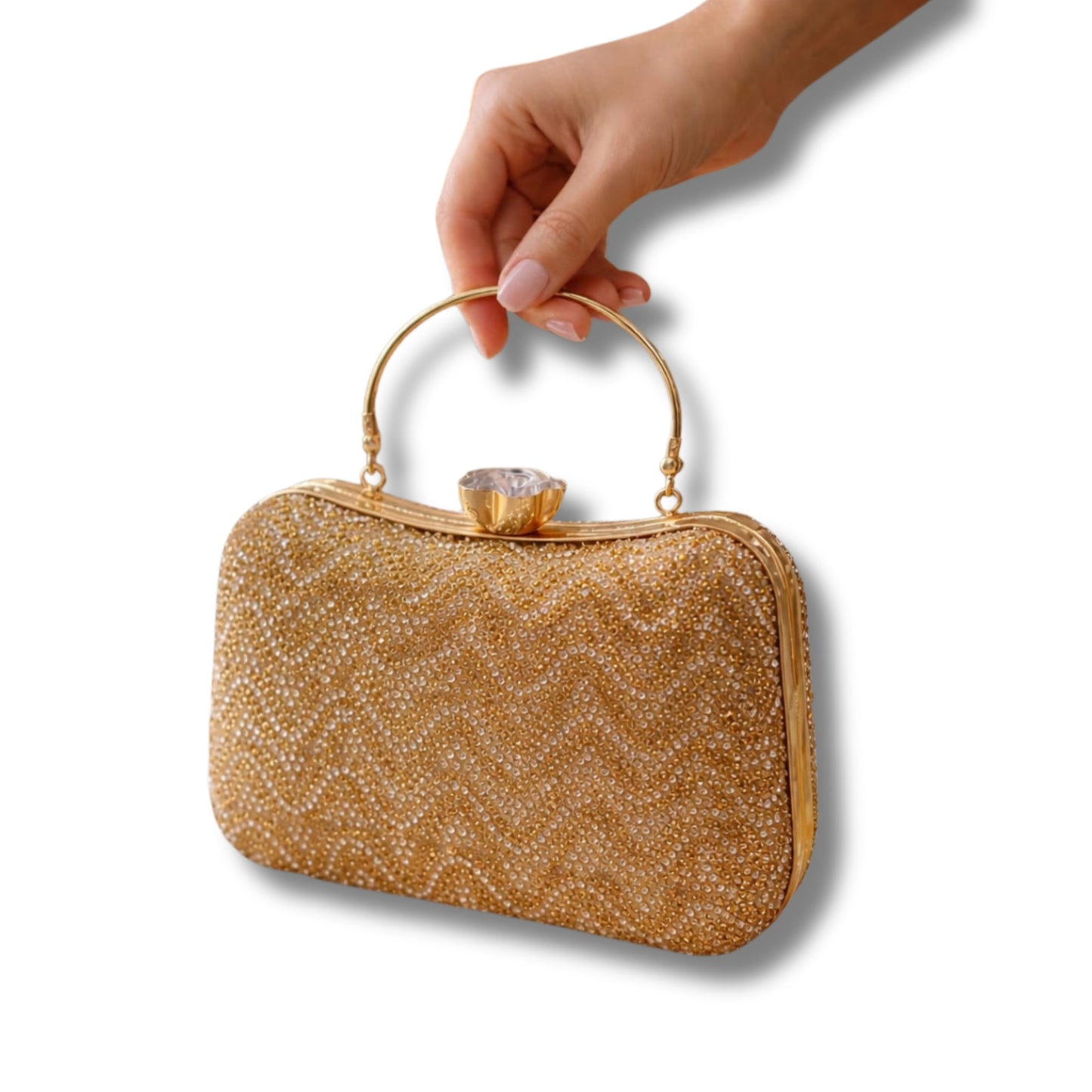 Elegant Beaded Clutch Collection | Gold Accented Handbags | Formal Evening Purses