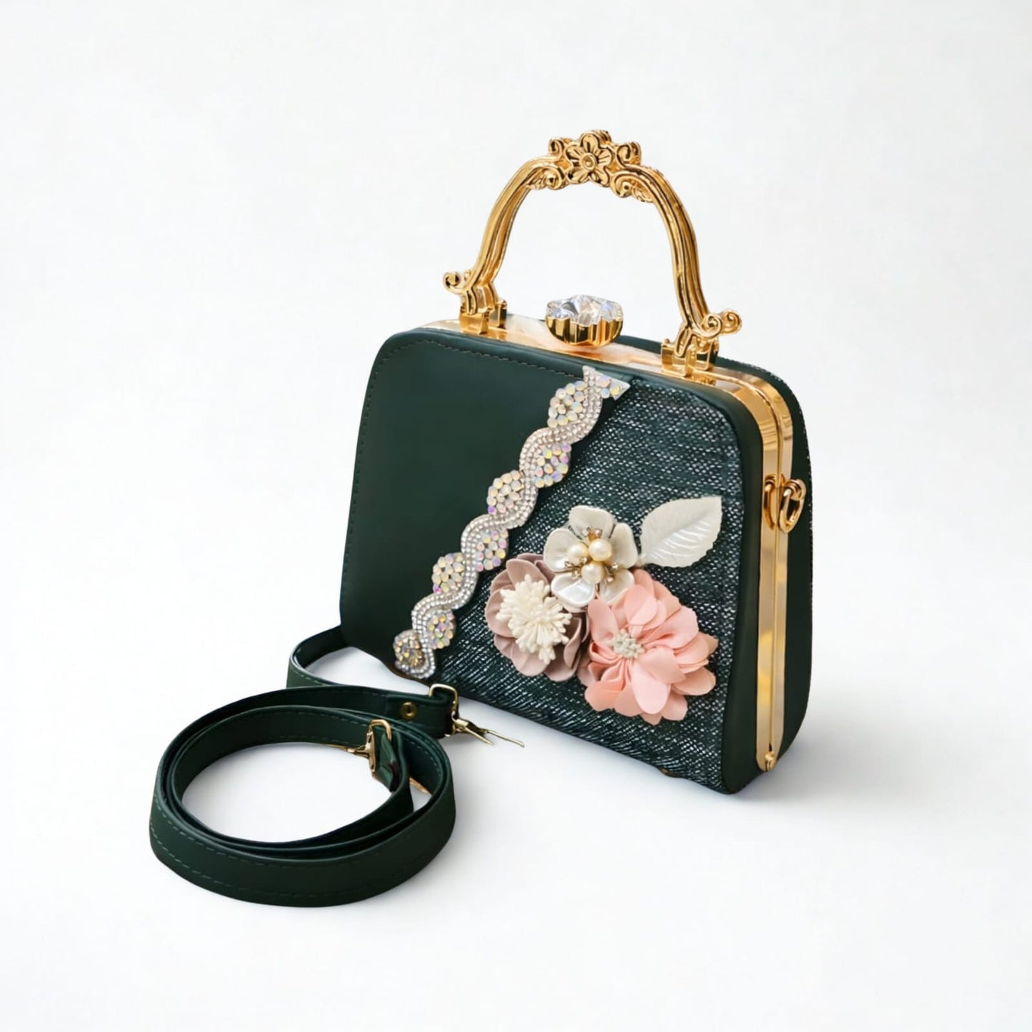 Flower Frame CrossBody/Clutch